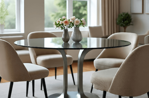 glass dining table