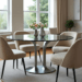glass dining table