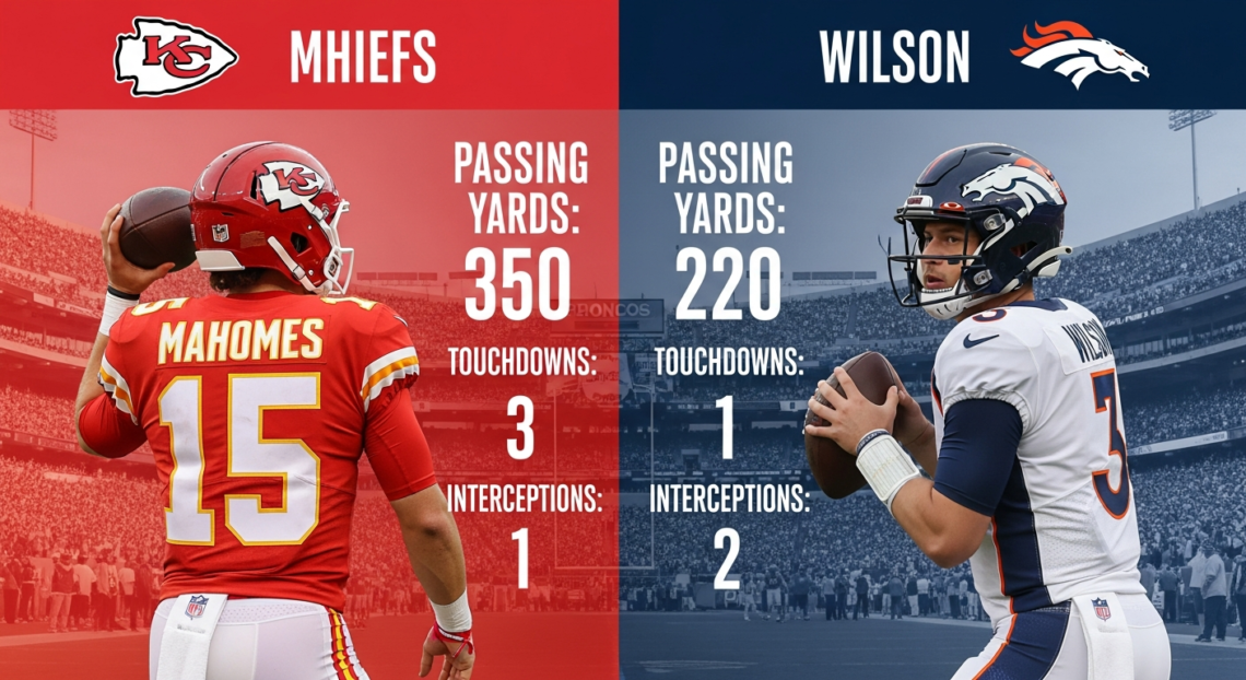 kansas city chiefs vs denver broncos match player stats