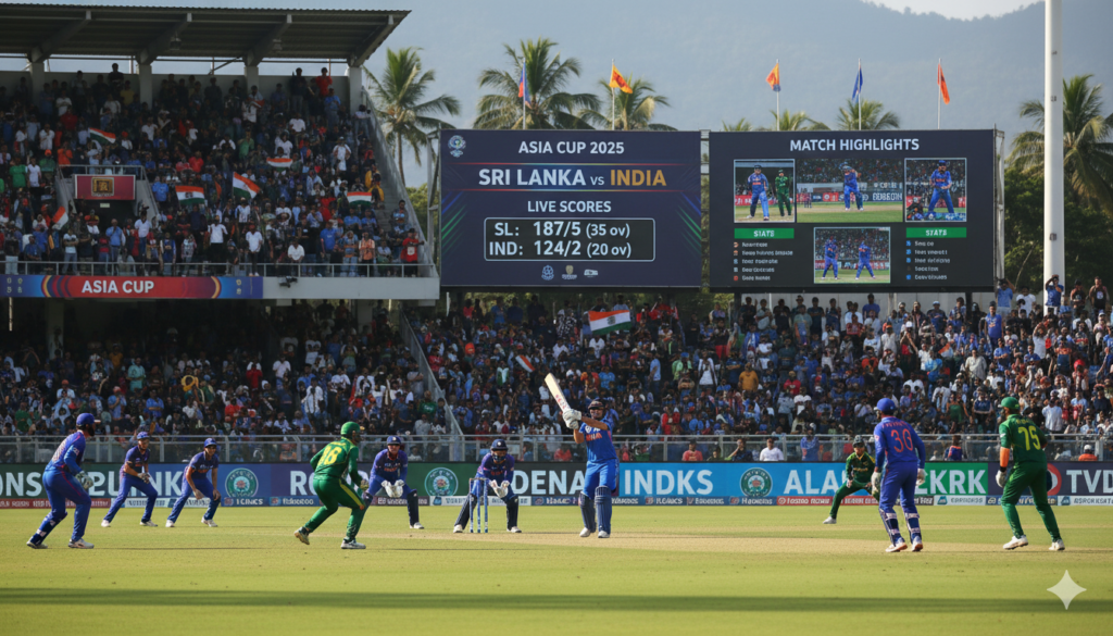 Sri Lanka vs India Asia Cup 2025: Live Scores, Stats, and Match Highlights