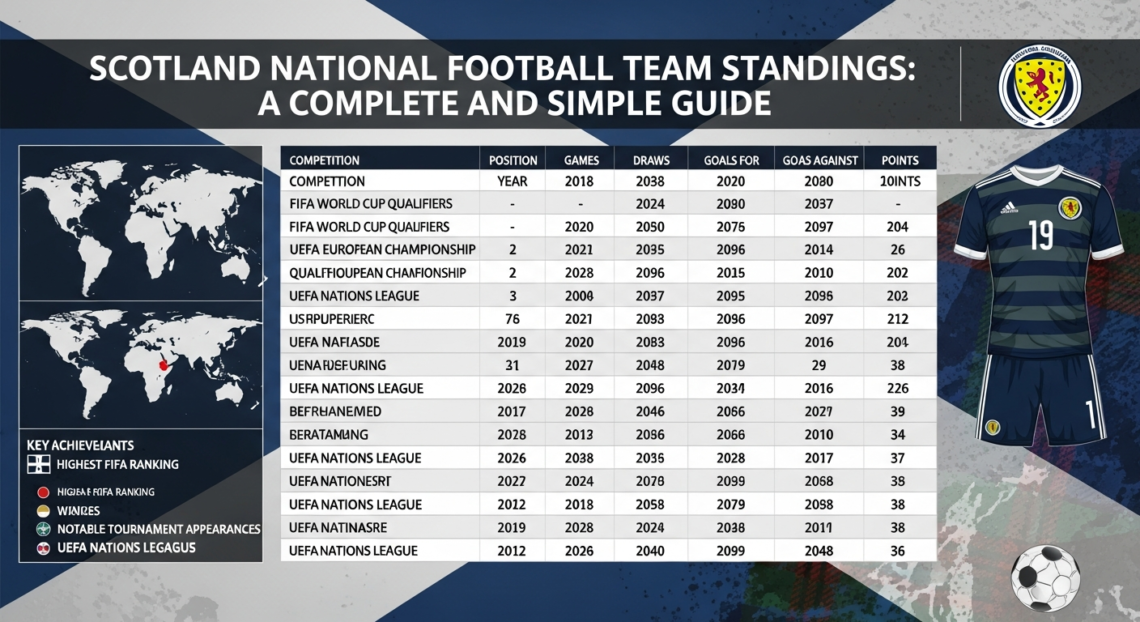 Scotland national football team standings