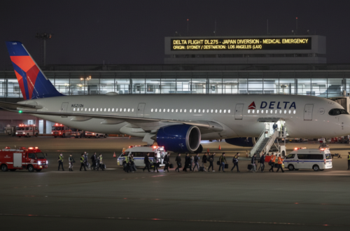 Delta flight DL275 Japan diversion LAX
