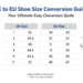 uk to eu shoe size