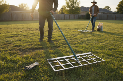 lawn leveling rake